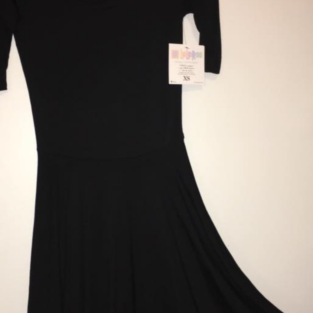 Xsmall black lularoe Nicole dress - Picture 2 of 2